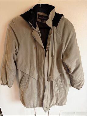 FS Limited Women's Taupe Suede Winter Jacket Size M